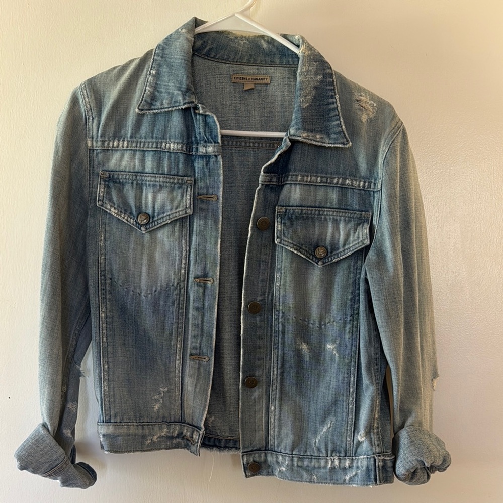 Citizens of Humanity Distressed Denim Jacket